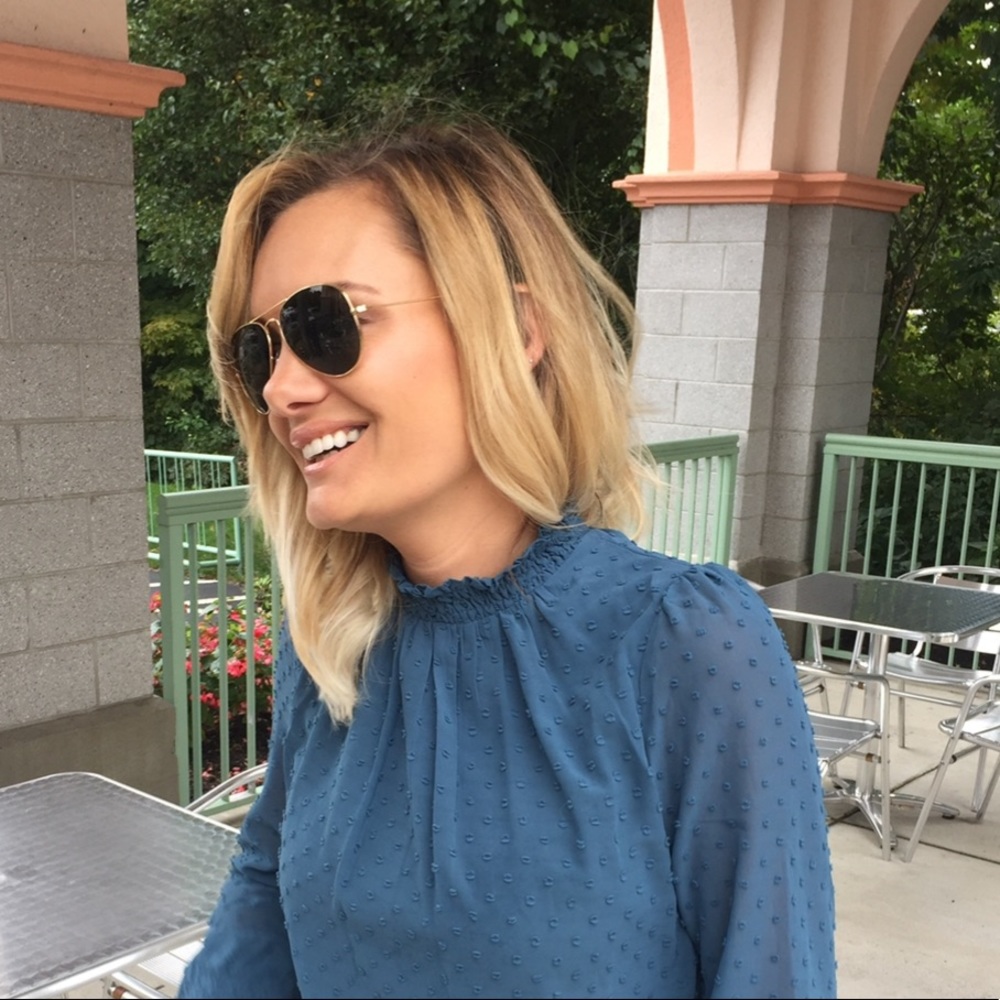 Beautiful blue blouse